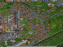 OpenTTD: Futuristic town with air traffic