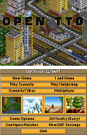 OpenTDD for NDS: Adapted start screen