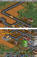 Road-building menu bar, optimized for NDS screen